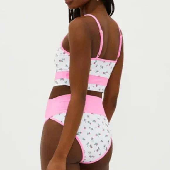 Beach Riot Eva Top – Peony Blossom Colorblock, Size XL - Picture 4 of 4